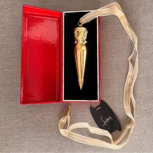 Christian Louboutin Matte Lipstick Pendant with Ribbon - Shade Milky Light 342M